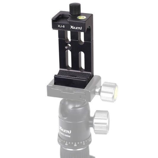XILETU XJ-8 Aluminum Alloy Camera Head Tripod Mobile Phone Clip