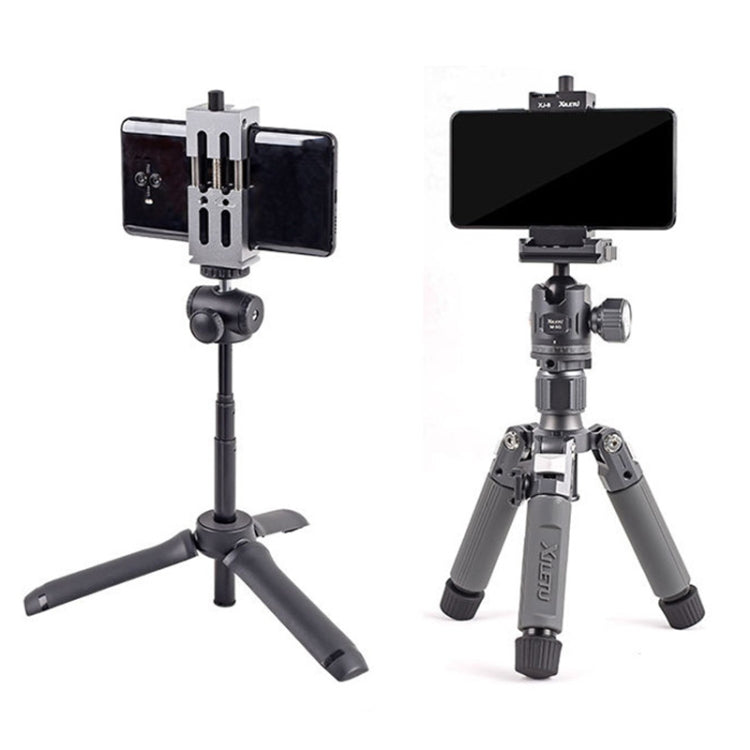 XILETU XJ-8 Aluminum Alloy Camera Head Tripod Mobile Phone Clip