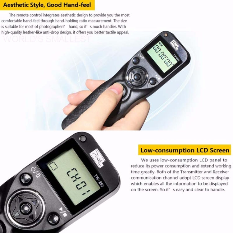 Pixel TW283 Shutter Wireless Delay Remote Control SLR Shutter Flasher