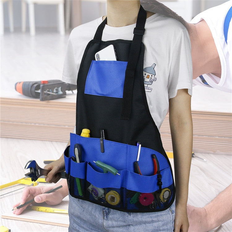 Multi Pocket Tool Apron Blue Garden Gardening Apron