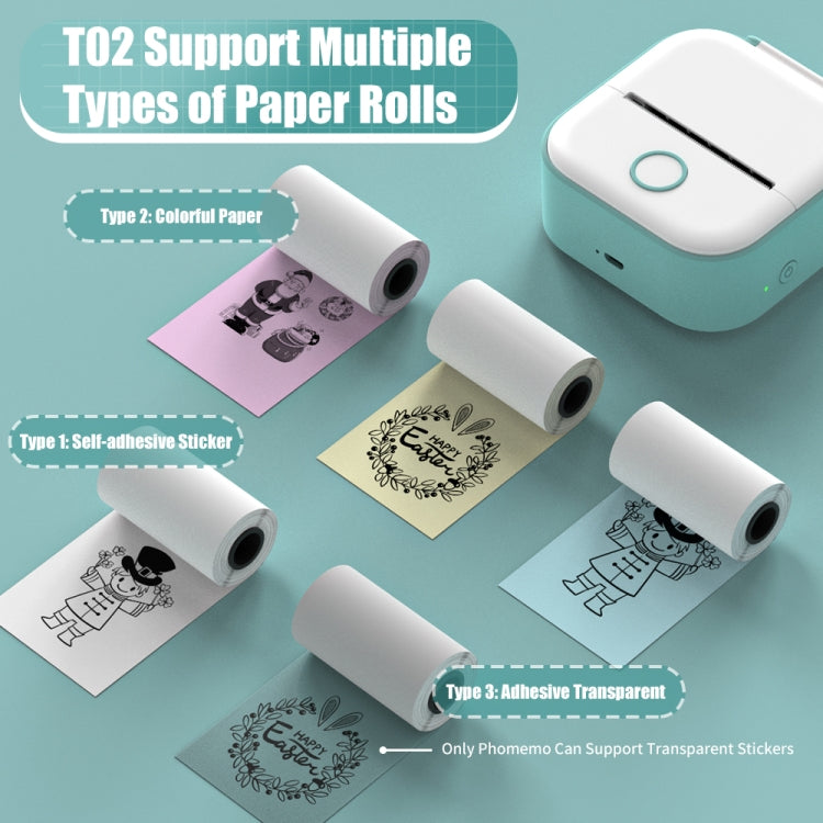 Phomemo T02 Standard Error Mini Pocket Small Portable Bluetooth Phone Photo Label Thermal Printer
