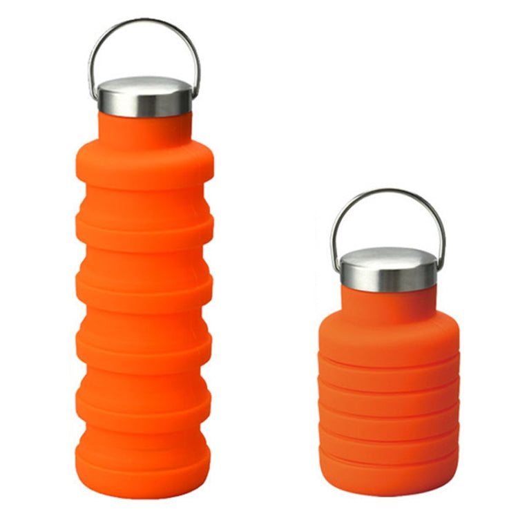 500ml Outdoor Sports Silicone Telescopic Cup Portable Foldable Travel Water Kettle