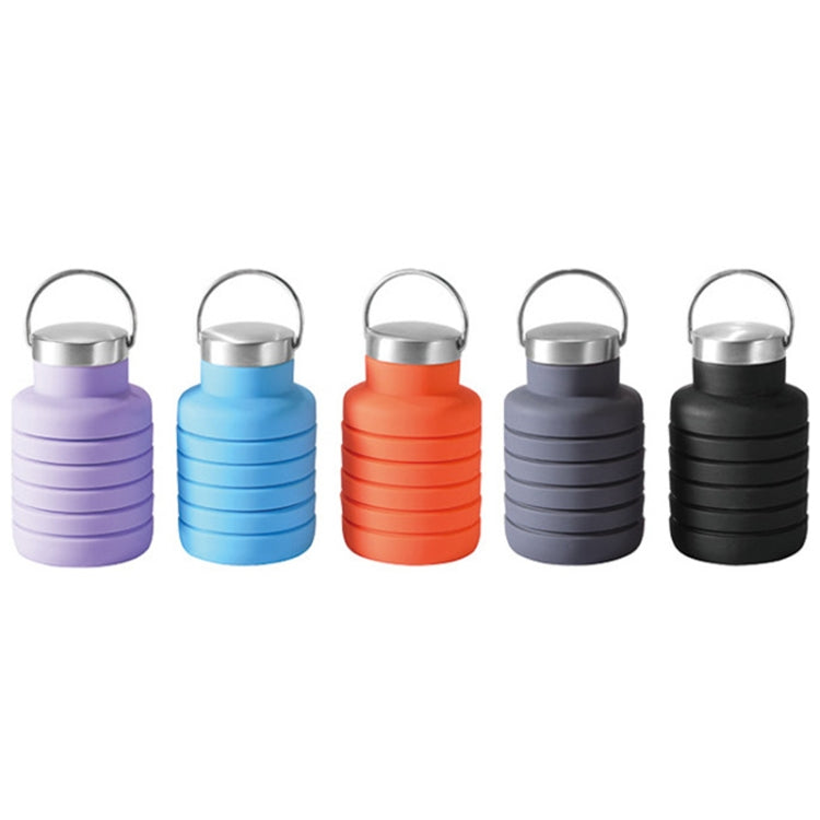 500ml Outdoor Sports Silicone Telescopic Cup Portable Foldable Travel Water Kettle