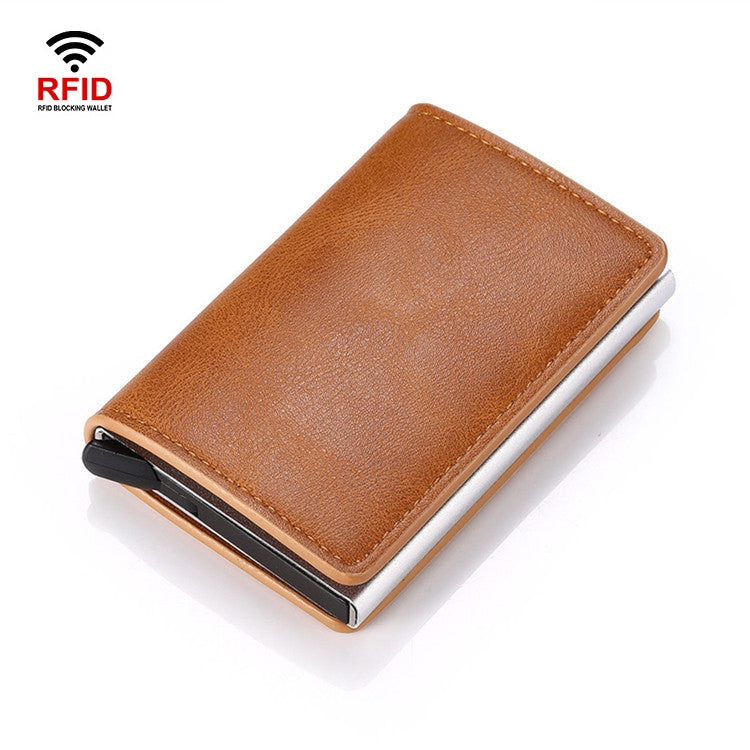 HUMERPAUL RFID Anti-Magnetic Automatic Card Set Credit Card Box Coin Bag