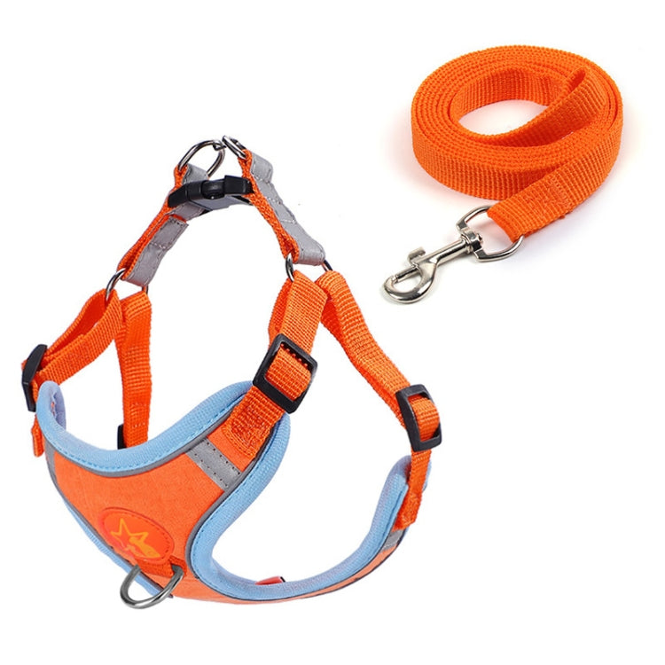 Pet Dog Harness Reflective Anti-break-off Vest-style Leash