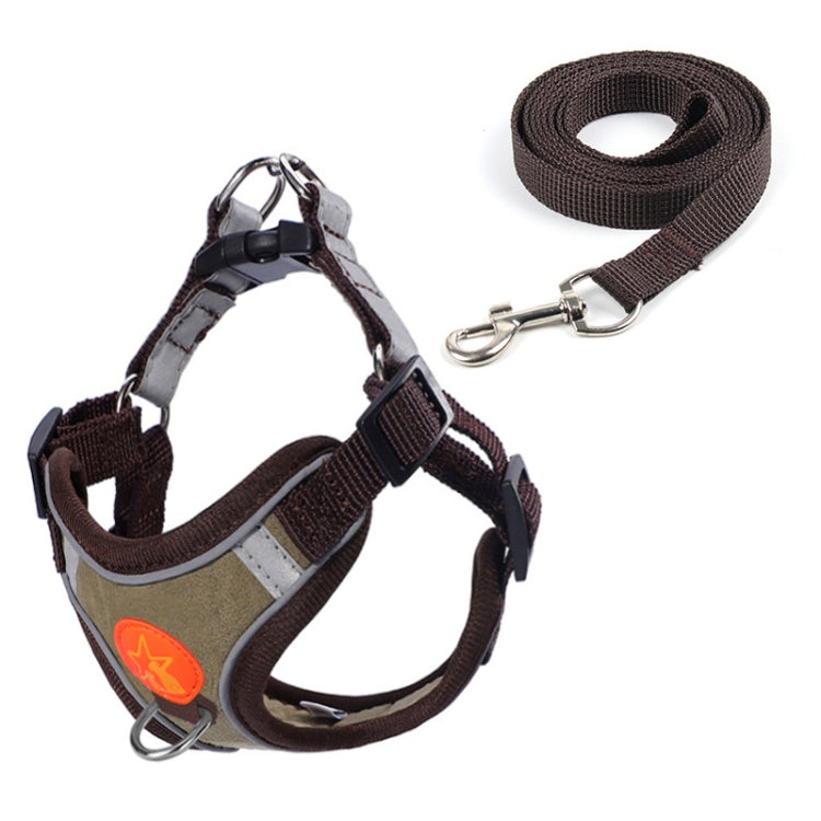Pet Dog Harness Reflective Anti-break-off Vest-style Leash