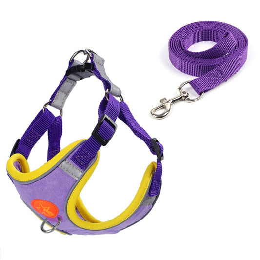 Pet Dog Harness Reflective Anti-break-off Vest-style Leash