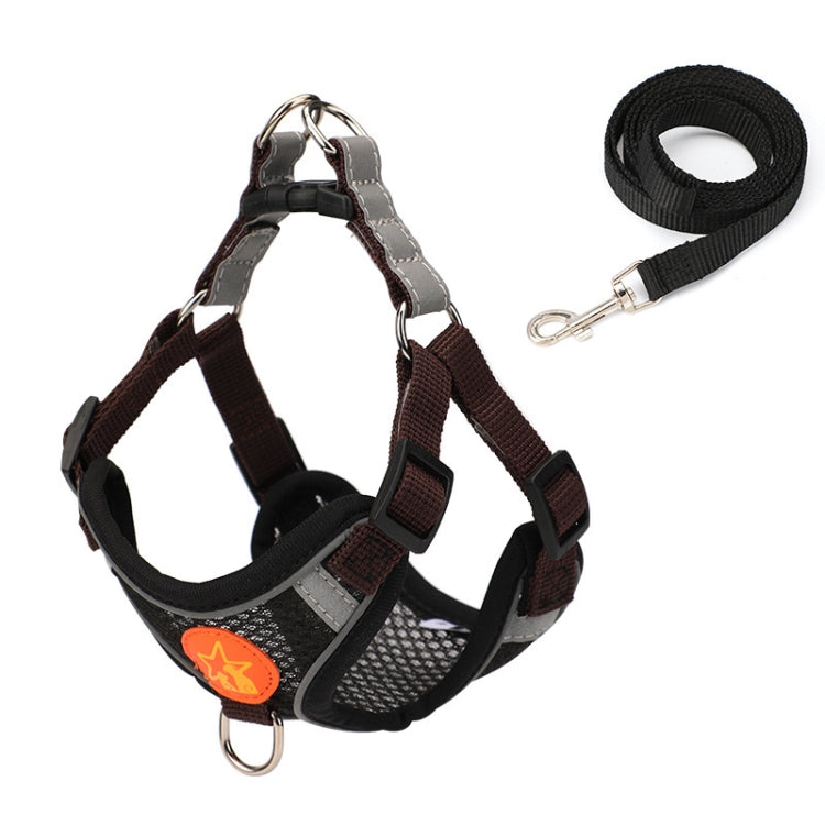 Pet Dog Harness Reflective Anti-break-off Vest-style Leash