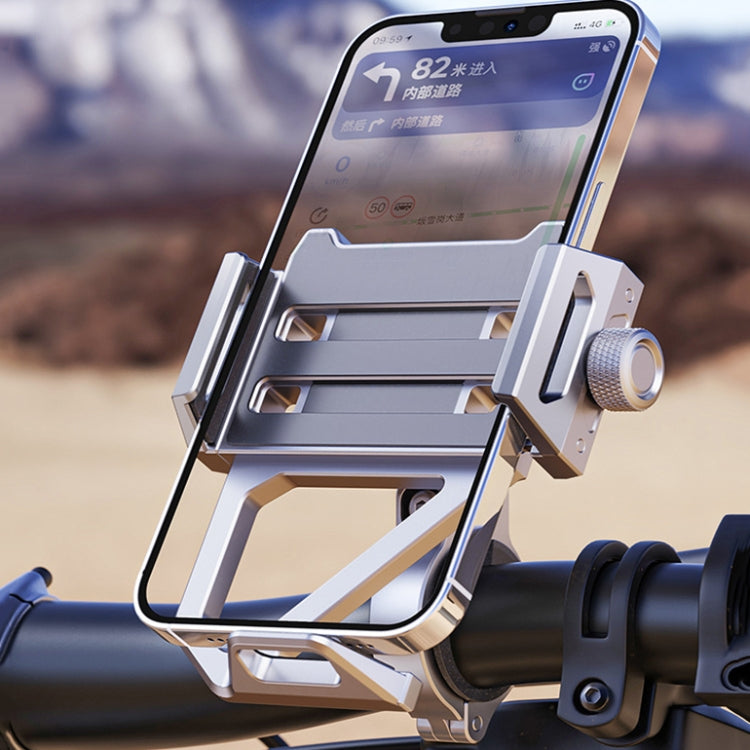 Aluminum Alloy Motorcycle Shockproof Mobile Phone Holder Bicycle Cycling Navigation Bracket