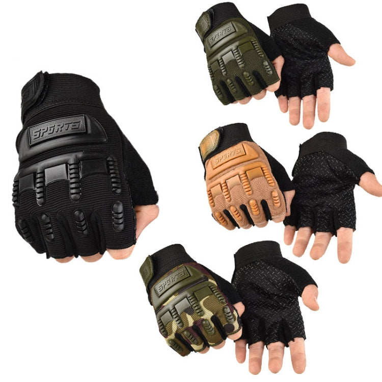 Outdoor Riding Balance Wheel Skating Military Training Children Half-Finger Gloves