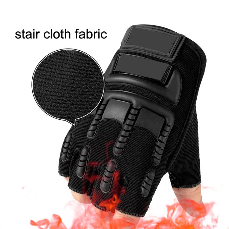 Outdoor Sports Non-slip Silicone Protective Half-finger Gloves