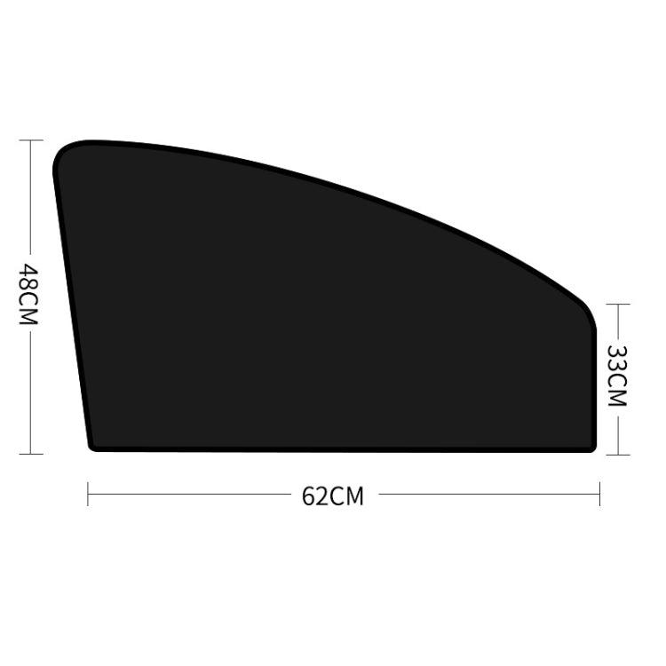 Heat-insulating Opaque Vinyl Coated Magnetic Car Curtains