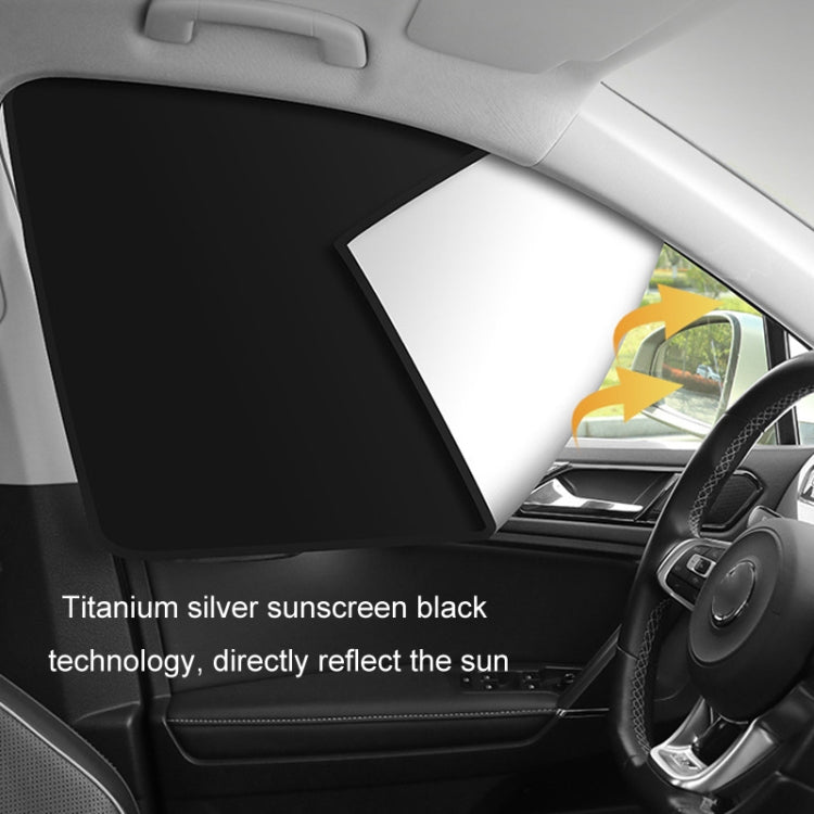 Heat-insulating Opaque Vinyl Coated Magnetic Car Curtains