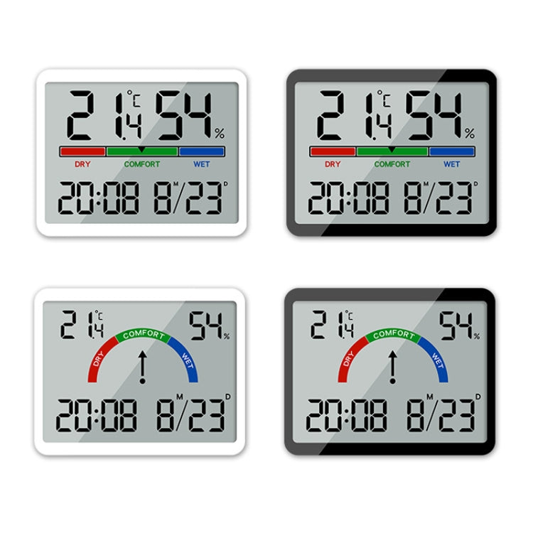 Magnetic LCD Digital Aalarm Clock Large Screen With Temperature Humidity Display