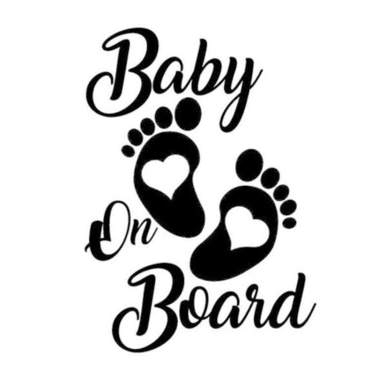 10pcs Baby On Board Warning Car Sticker Reflective Scratch Body Sticker