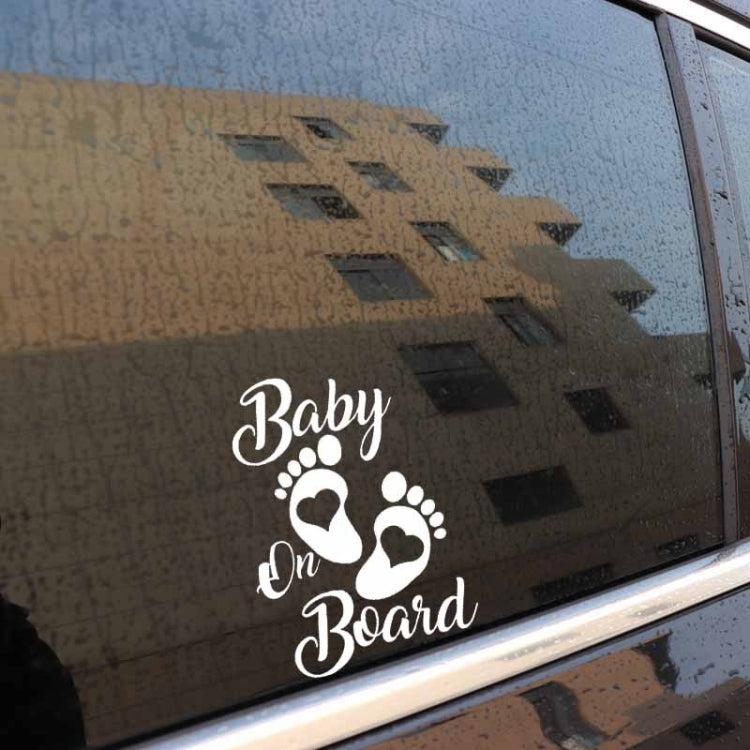 10pcs Baby On Board Warning Car Sticker Reflective Scratch Body Sticker