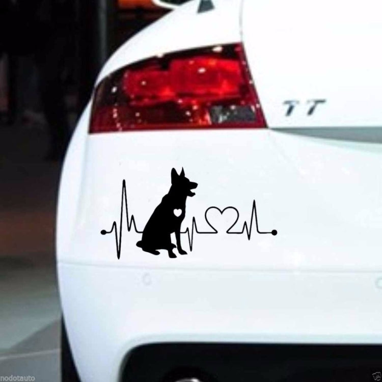 10pcs German Shepherd Cartoon Animal Car Sticker