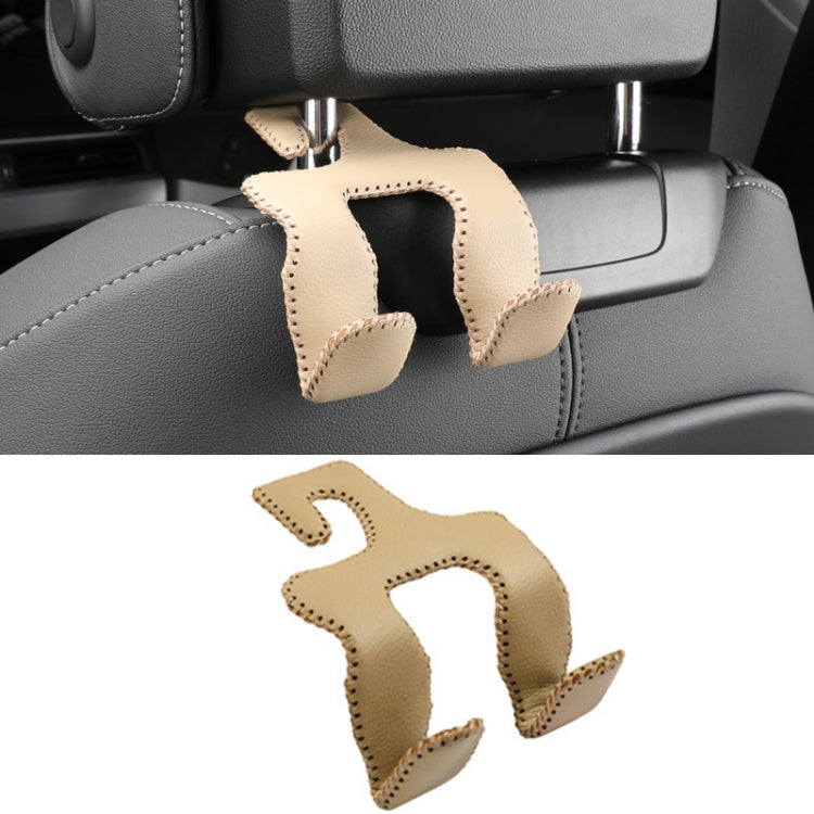 Car Double Hook Stainless Steel Rear Headrest Mobile Phone Holder