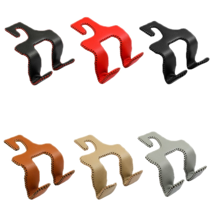 Car Double Hook Stainless Steel Rear Headrest Mobile Phone Holder