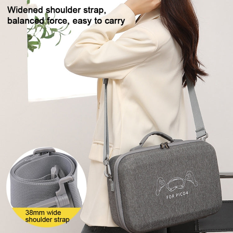 For PICO 4 VR Integrated Storage Bag Messenger Bag Hard Shell Protective Box