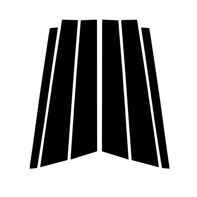 For 2011-2015 BMW X1 E84 6pcs /Set Universal B-pillar Decorative Sticker for Left and Right Drive