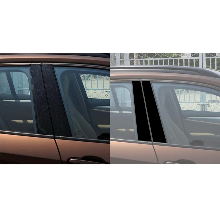 For 2011-2015 BMW X1 E84 6pcs /Set Universal B-pillar Decorative Sticker for Left and Right Drive