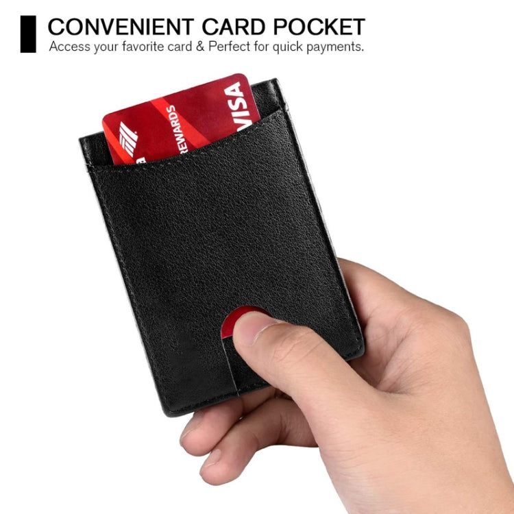 RFID Anti-Theft Brush Leather Multi Card Pocket Coin Wallet Credit Card Case