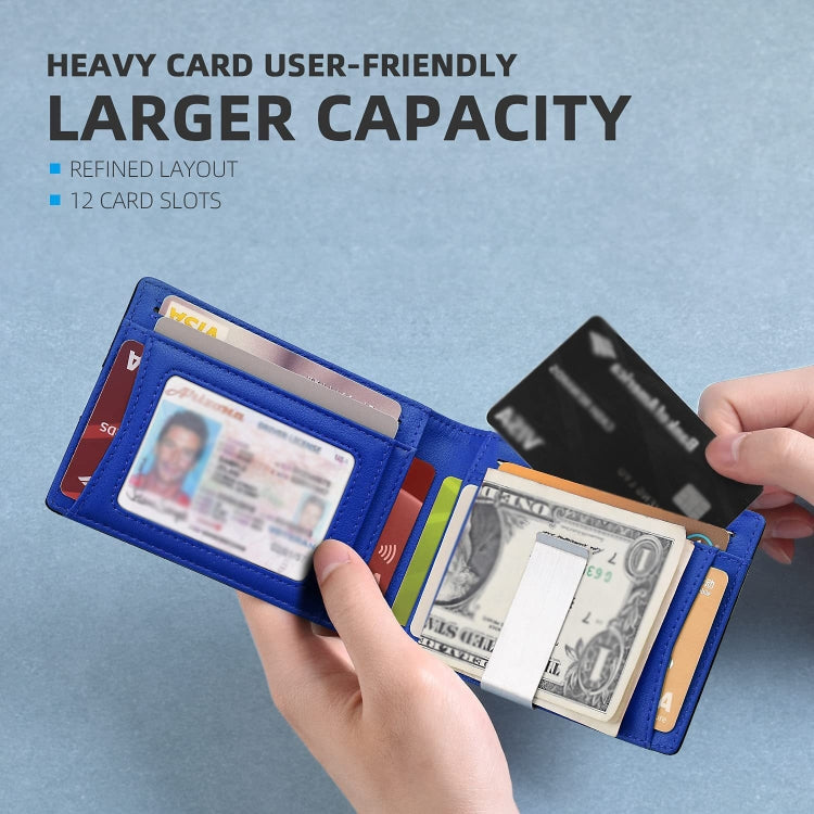 RFID Anti-Magnetic And Anti-Theft Leather Multi-Card Credit Card Wallet Coin Purse