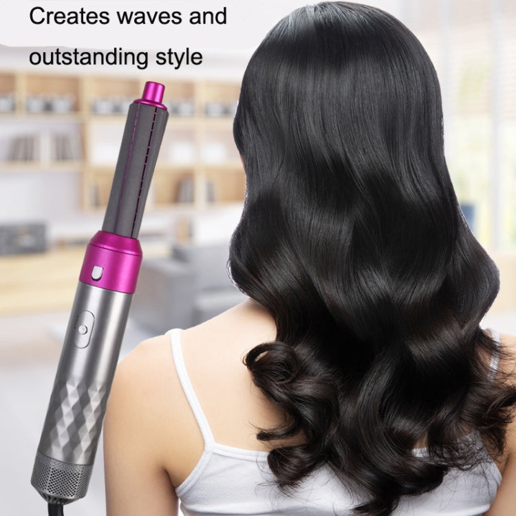 5 In 1 Hot Air Comb Automatic Curling Iron Curling & Straightening Hair Styling Comb Hair Dryer