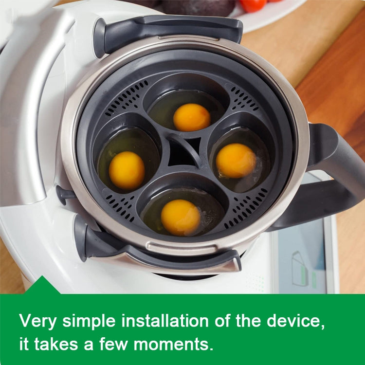 4 -in-1 Egg Cooker For Thermomix TM5 TM6 Multifunction Pot Steamer Tray