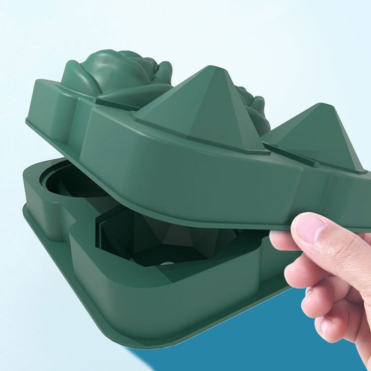 4-Holes Rose Diamond Shape Cocktail Ice Cube Molds Silicone Ice Ball Maker