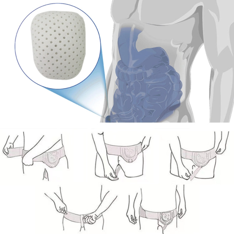 Adult Hernia Belt Groin Protection Belt, White, Black, Skin Color