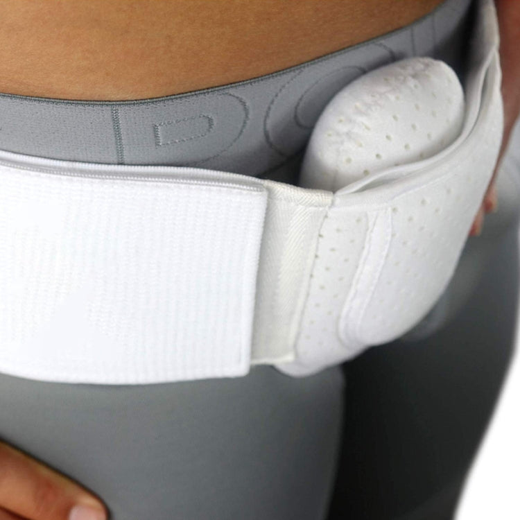 Adult Hernia Belt Groin Protection Belt, White, Black, Skin Color