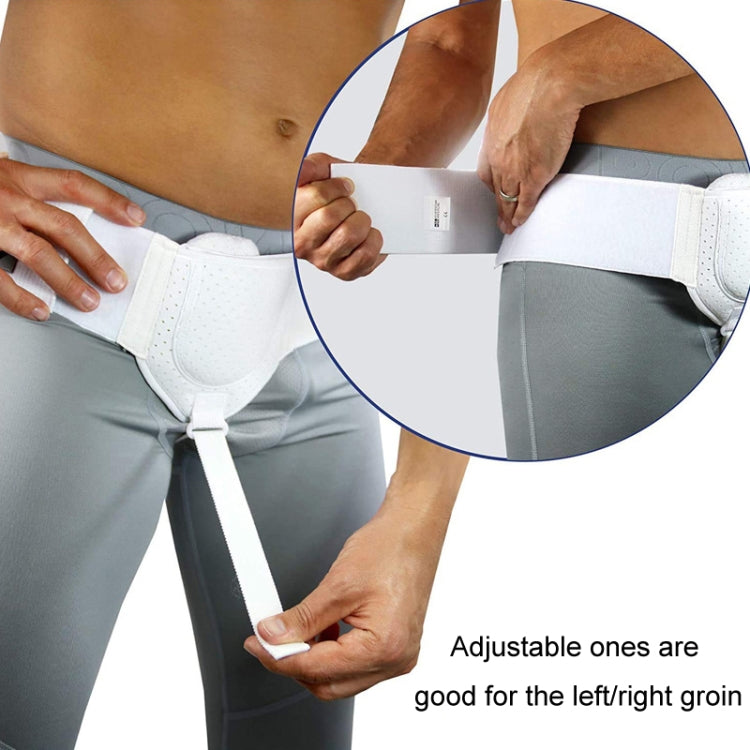 Adult Hernia Belt Groin Protection Belt, White, Black, Skin Color