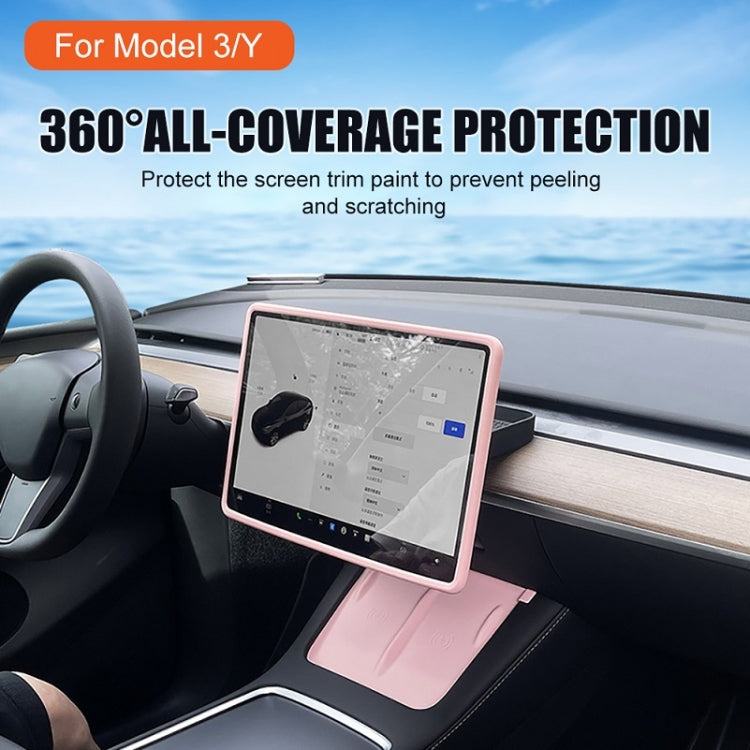 For Tesla Model3/Y Screen Bumper Protective Cover Silicone Frame