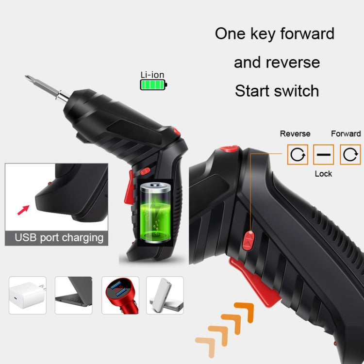 Home Use Mini Rechargeable Multifunction Electric Screwdriver Electric Drill Tool Set