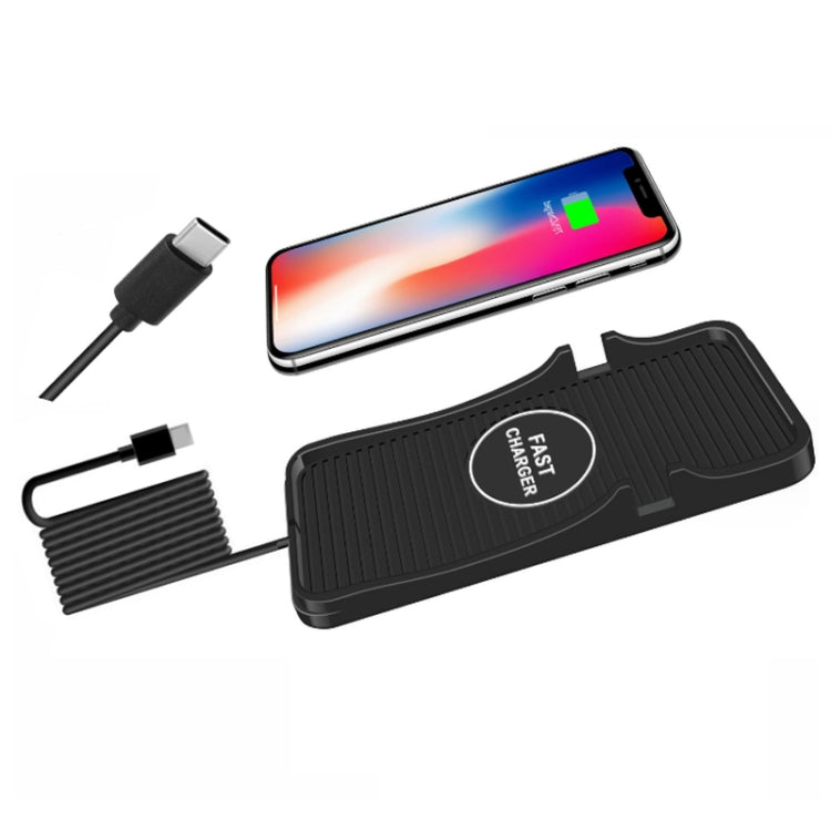 15W Car Wireless Charging Silicone Base For Apple Android Phones