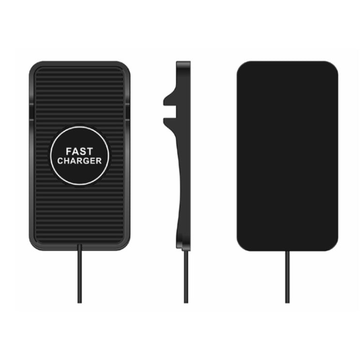 15W Car Wireless Charging Silicone Base For Apple Android Phones