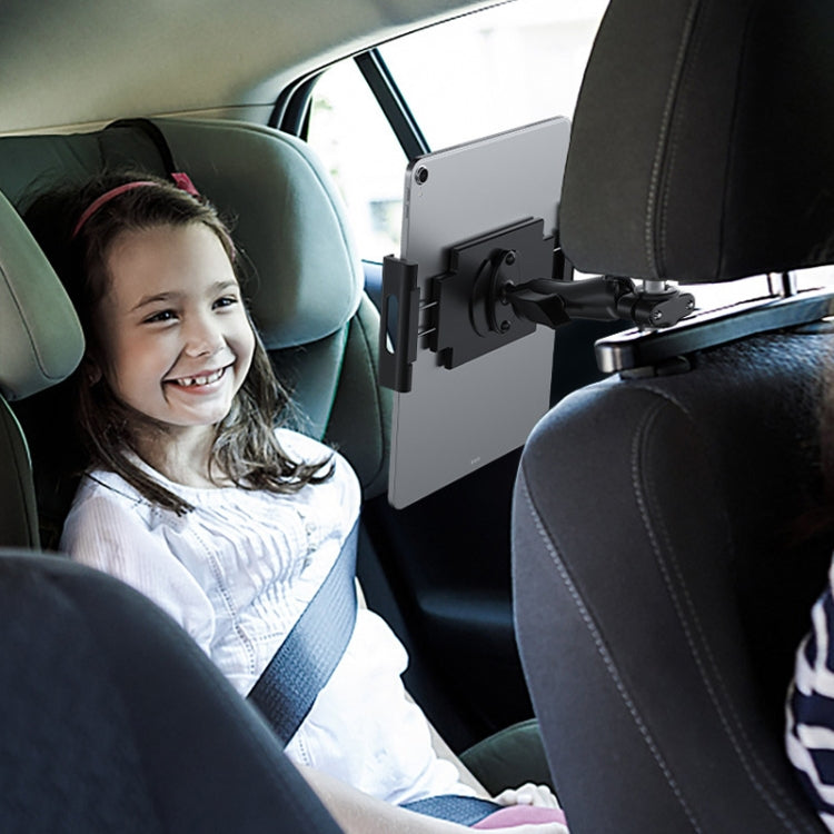 Car Rear Seat Folding Stretchable Headrest Tablet Bracket