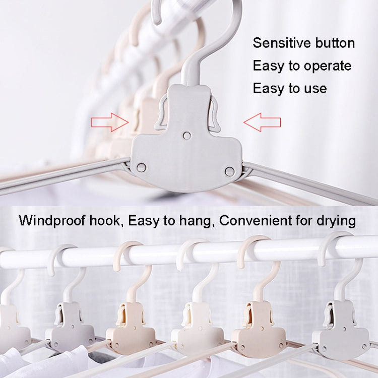 Plastic Travel Folding Hanger Portable Clothes Wide Shoulder Traceless Drying Rack