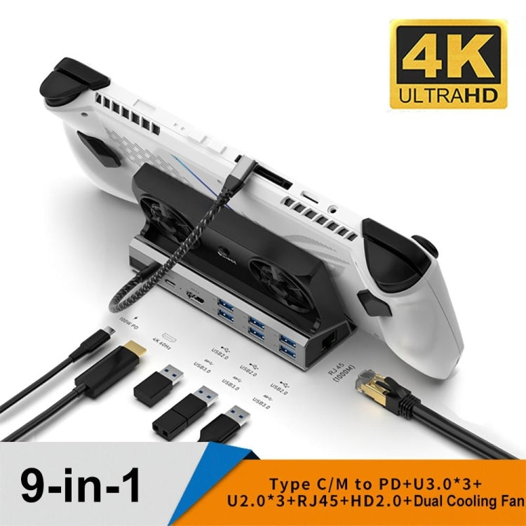 For ASUS ROG Ally 100W PD Charging Game Console Stand Multifunctional USB 3.0 Docking Station