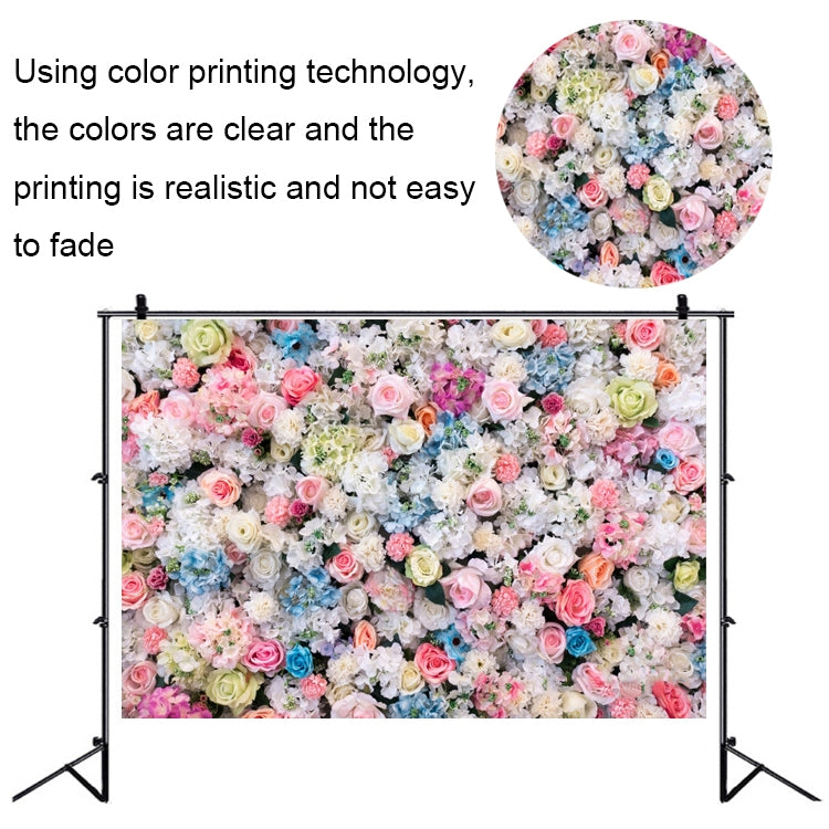2.1 X 1.5m Festive Photography Backdrop 3D Wedding Flower Wall Hanging Cloth