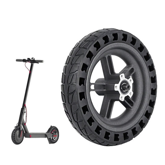 For Xiaomi M365 Electric Scooter 8.5-inch Rear Wheel  Solid Shock-absorbing Honeycomb Tire with Hub