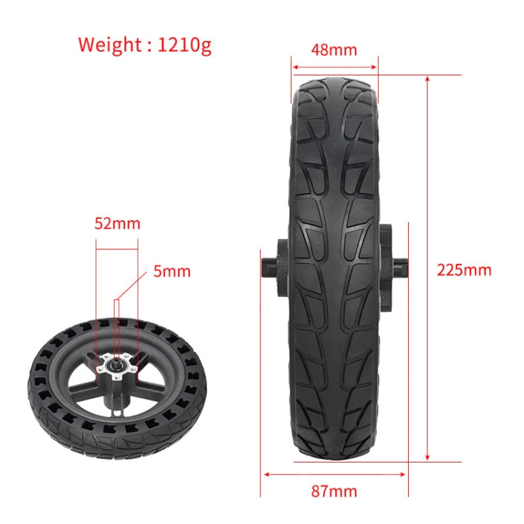 For Xiaomi M365 Electric Scooter 8.5-inch Rear Wheel  Solid Shock-absorbing Honeycomb Tire with Hub