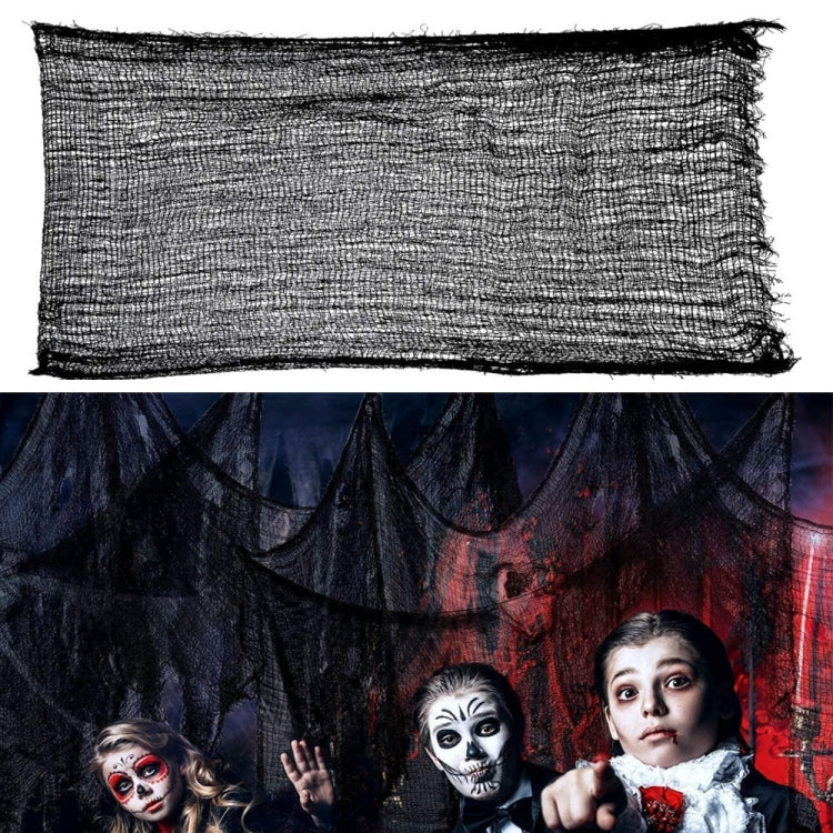 76 x 183cm Halloween Gauze Roving Polyester Cotton Haunted House DIY Decorative Gauze
