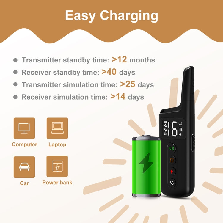 Pet Wrap-around Electric Shock Column Powerful Electronic Training Collar