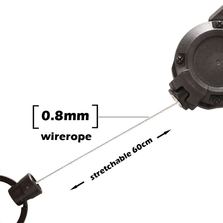 Flexible Climbing Backpack Buckle Retractable Pull Badges Reel Sports Keychain