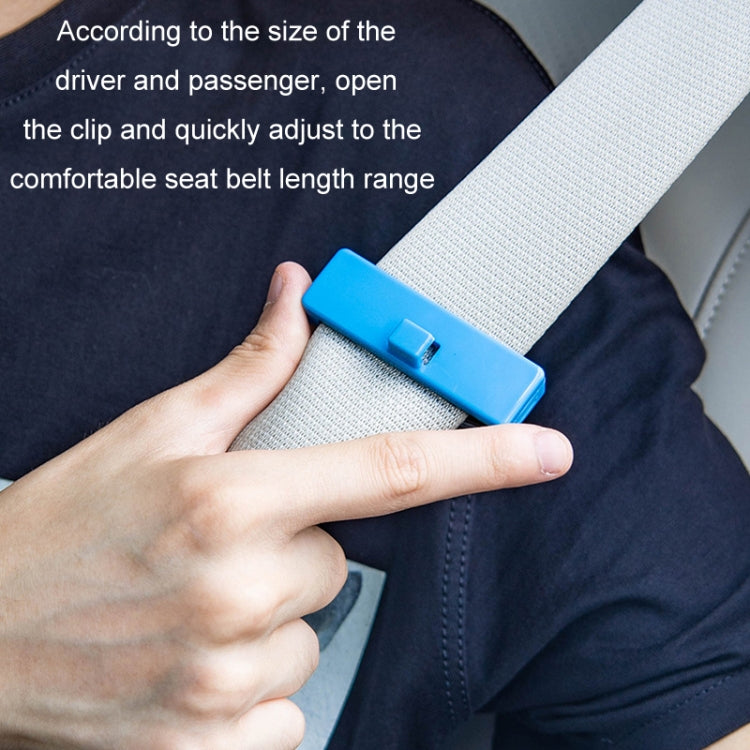 SHUNWEI 1pair Car Safety Belt Limiter Anti-Stranglehold Clip