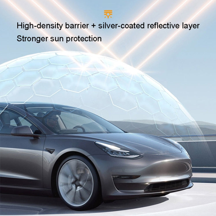 For Tesla Model Y Ice Crystal Sunshade Car Roof Front And Rear Sunroof Shade