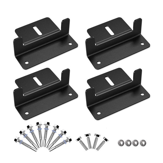 4pcs /Set Aluminum Solar Panel Mounting Bracket
